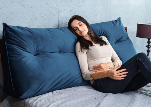 Keilkissen Bett Kopfteil Triangel kaufen