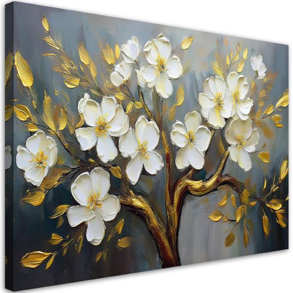 Wandbild blumen pflanzen baum 60 x 40 cm
