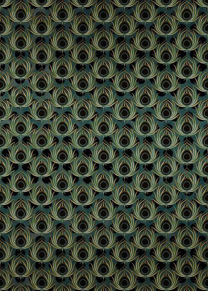 Fototapete 611835 Grün - Papier - 200 x 280 x 200 cm