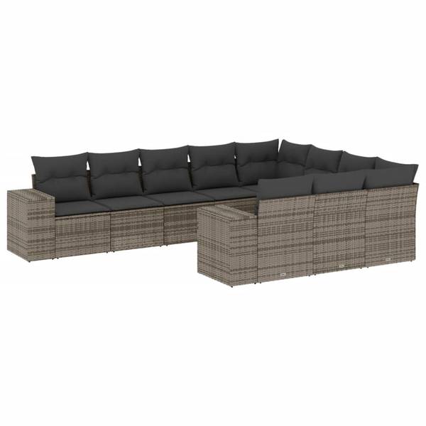 Garten-Lounge-Set 3034546-1 10-teilig Grau