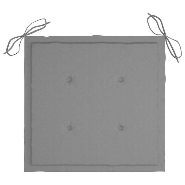 Gartenstuhl 3007930-3 6er Set Grau - Akazie - 48 x 91 x 57 cm