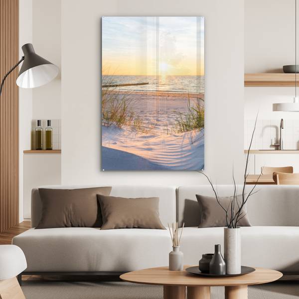 ACRYLGLASBILD Strand 60 x 90 cm