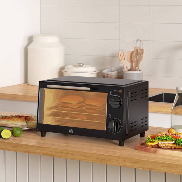 Minibackofen 800-088V90BK Schwarz