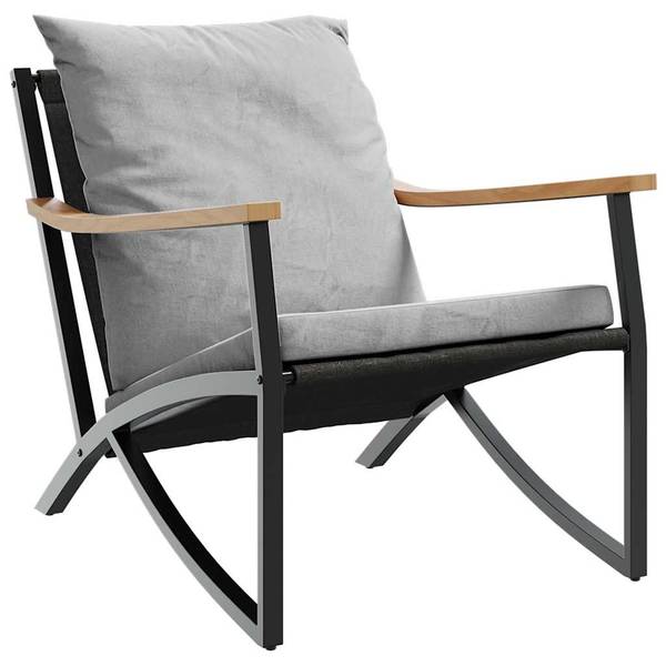Garten-Lounge-Set 3283637 3-teilig Schwarz - Metall - 65 x 68 x 79 cm