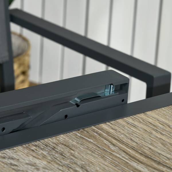 Gartentisch 84G-076V00BG Aluminium - 80 x 75 x 160 cm