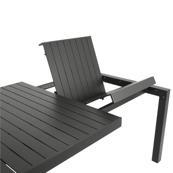 Garnitur LAGOS XL 7-teilig Grau - Aluminium - 195 x 76 x 255 cm