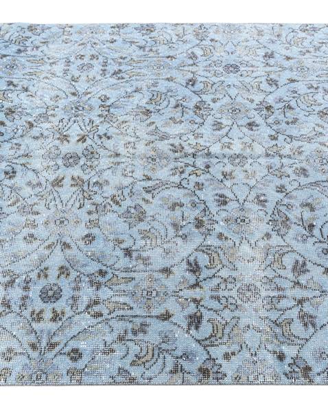 Tapis Ultra Vintage DCXXI Bleu - Laine - 130 x 1 x 257 cm