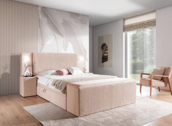 Boxspringbett MARTEN Set.4 Breite: 153 cm