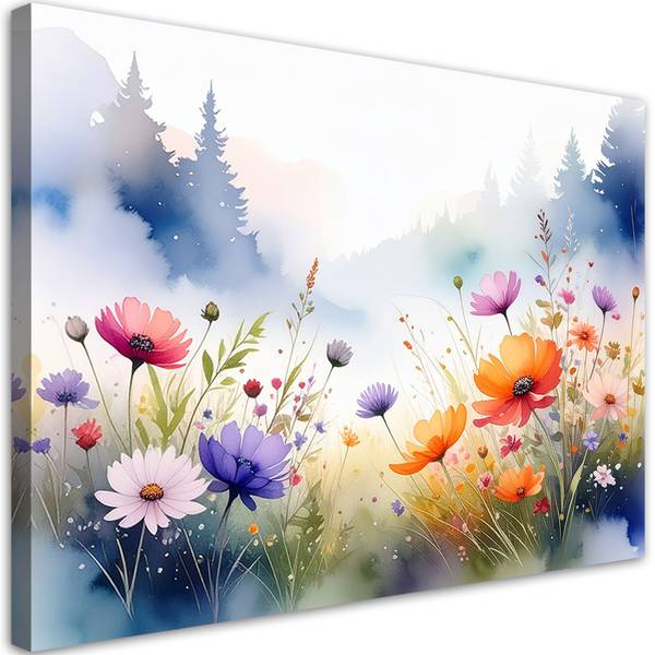 Wandbild Blumen 100 x 70 cm