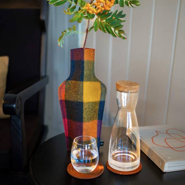 Stoffvase für Flaschen Quadrants Multicolor