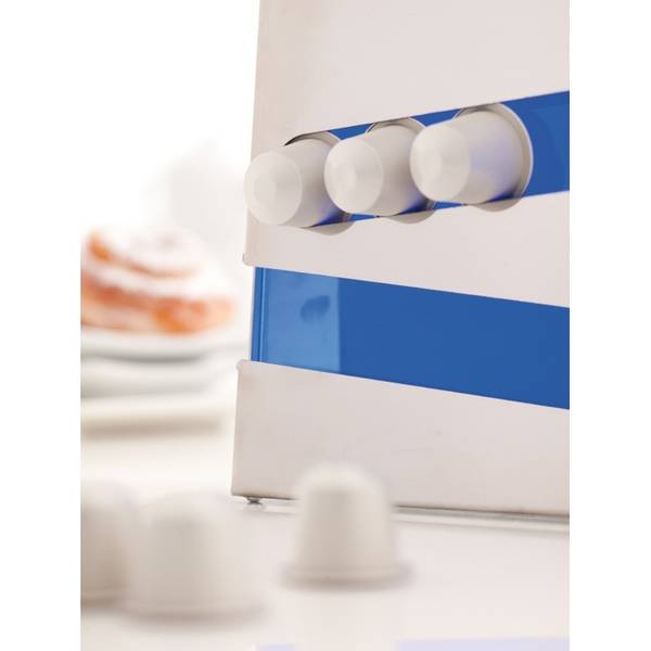 Nespresso kapselständer aus Edelstahl Zi Grau - Edelstahl - 29 x 31 x 7 cm