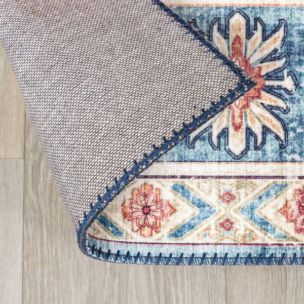 Teppich Azara Yasmin Blau - Textil - 140 x 1 x 200 cm
