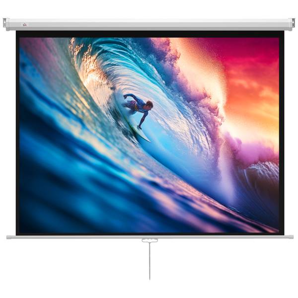 Beamer Leinwand 001-023V00WT Weiß - Kunststoff - 8 x 138 x 181 cm