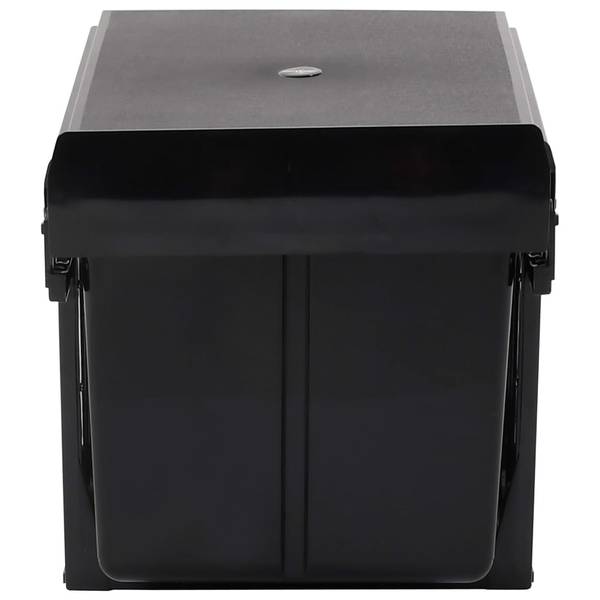 Mülleimer 51179 Schwarz - Polyethylen - 34 x 35 x 48 cm