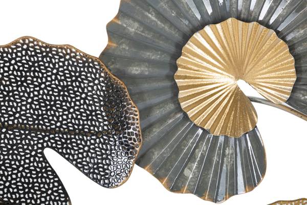 Wanddekoration Web B Metall - 4 x 56 x 105 cm