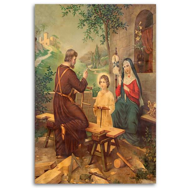 Wandbild die heilige familie 40 x 60 cm