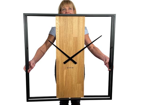 Wanduhr LOFT SQUARE 80 x 80 cm