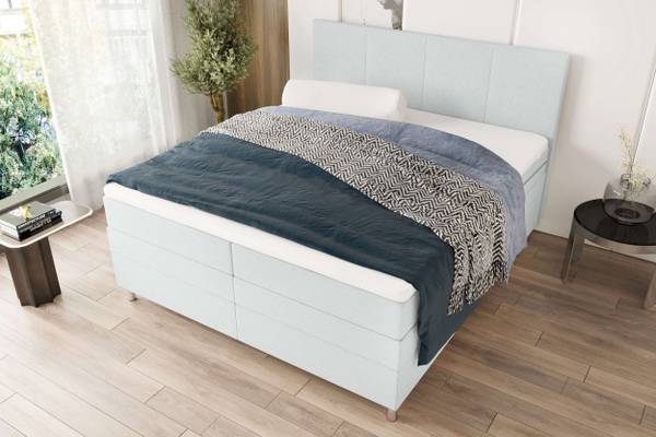 Boxspringbett Orion Hellgrau - Liegefläche Breite: 140 cm