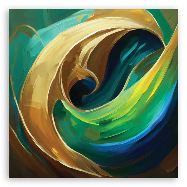 Wandbild aquarellabstraktion 40 x 40 cm