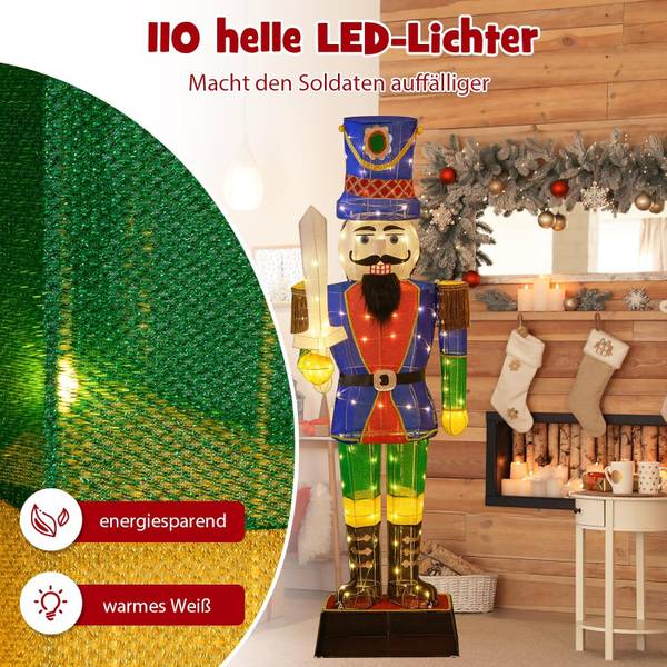 Leuchtender Soldat OY46010PQDE Metall - 34 x 184 x 64 cm