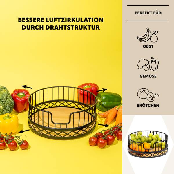 Küchenhelfer 70509 2er Set Schwarz - Metall - 24 x 10 x 24 cm