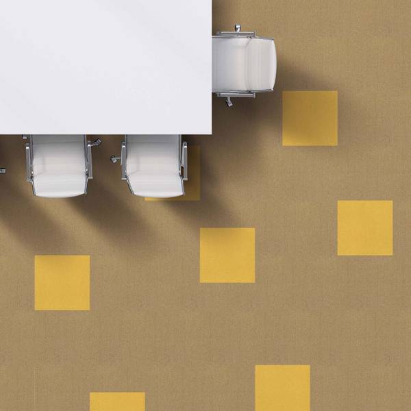 Teppichfliese Edinburgh Gelb