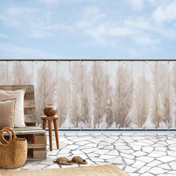 Balkon Sichtschutz Sehnsucht nach Ruhe 250 x 90 cm