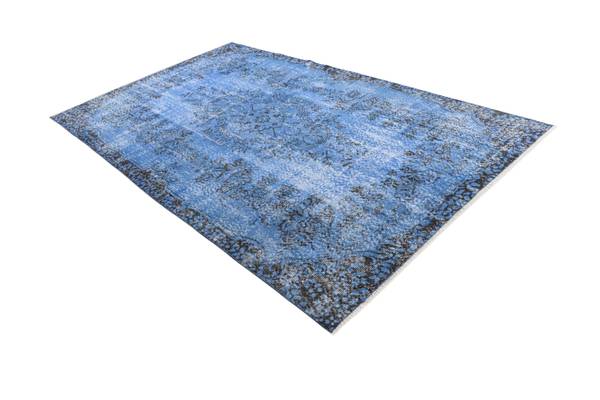 Tapis Ultra Vintage CCCXCIII Bleu - Laine - 165 x 1 x 274 cm
