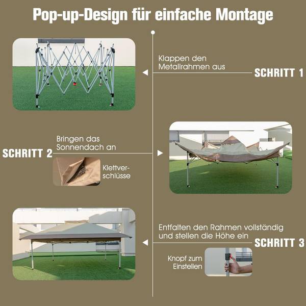 Pavillion ZB33684OR Grün - Textil - 358 x 284 x 358 cm