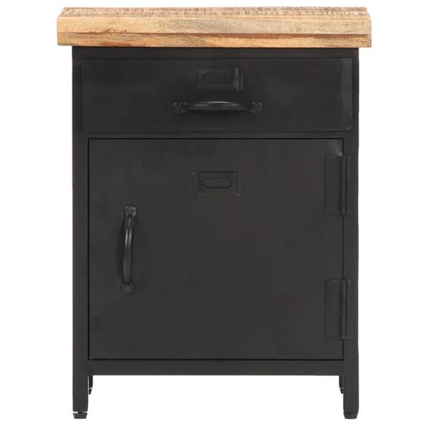 Nachttisch DE594 Braun - Massivholz - 40 x 52 x 30 cm