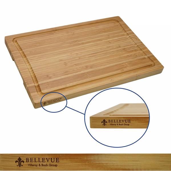 Bambus Schneidebrett Bellevue Braun - Holz teilmassiv - 26 x 2 x 40 cm