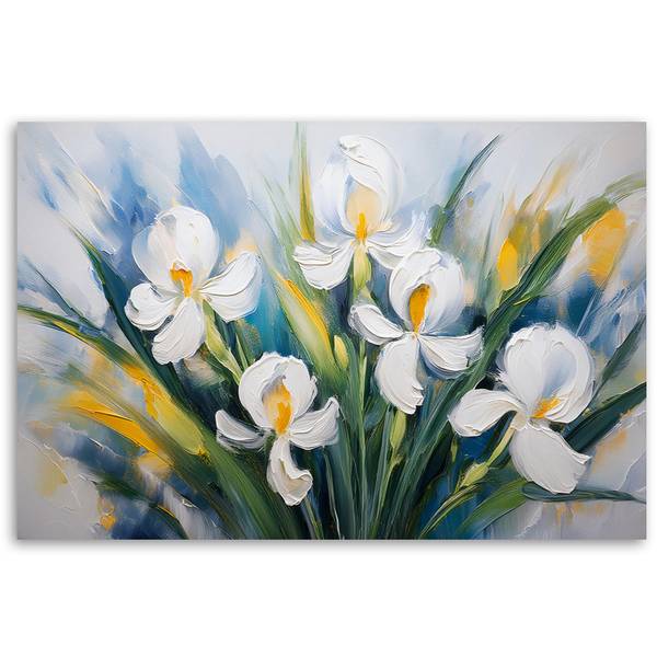 Canvas schilderij Bloemen 100 x 70 cm