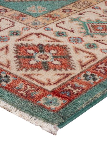 Orientteppich Oriental Grün - Naturfaser - 170 x 1 x 233 cm