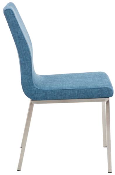 Eetkamerstoelen Colmar set van 2 blauw - textiel - 40 x 88 x 50 cm