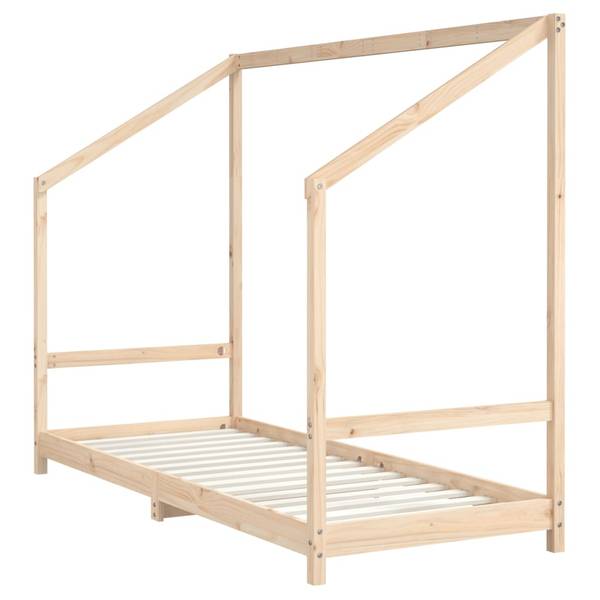 Cadre de lit pour enfant 3031770 Marron - Pin - 85 x 158 x 205 cm