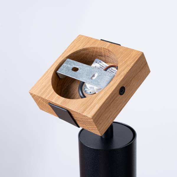 Wandlamp Fager Schwarz - Stahl - 17 x 13 x 8 cm