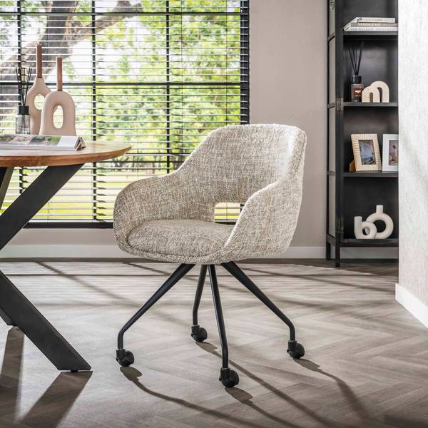 Esszimmerstühle EAGLE 2er-Set Weiß - Textil - 60 x 84 x 62 cm