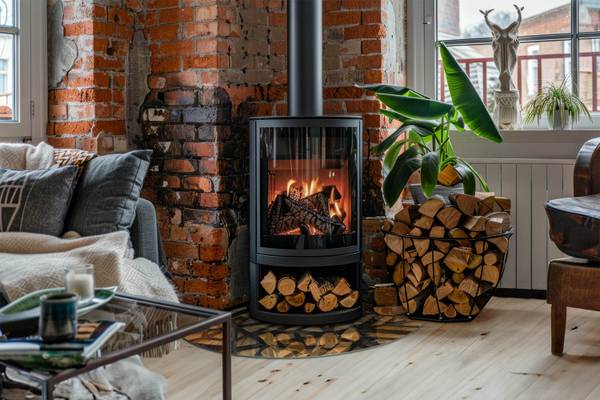 Funkenschutzplatte Logik Braun - Glas - 100 x 100 x 0 cm