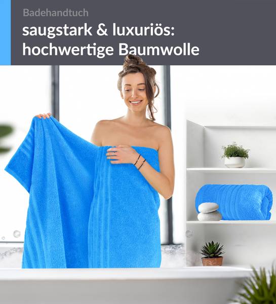 Badetuch London 2er-Set Himmelblau