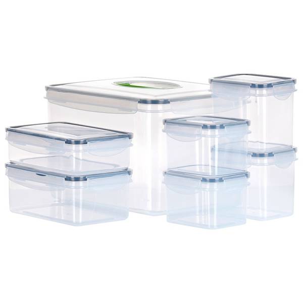 Frischhaltedosen 14er Set Kunststoff - 22 x 18 x 29 cm