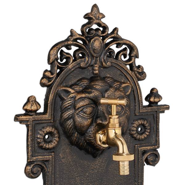 Fontaine extérieure de jardin Doré - Laiton - Fonte - 35 x 61 x 18 cm