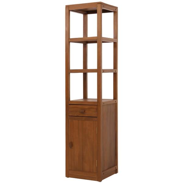 Regal M86 Braun - Teakholz - 40 x 180 x 40 cm