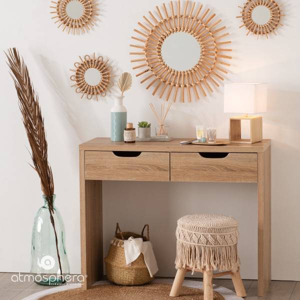 Spiegeln AIDA 3er-Set Beige - Holzwerkstoff - 28 x 1 x 28 cm
