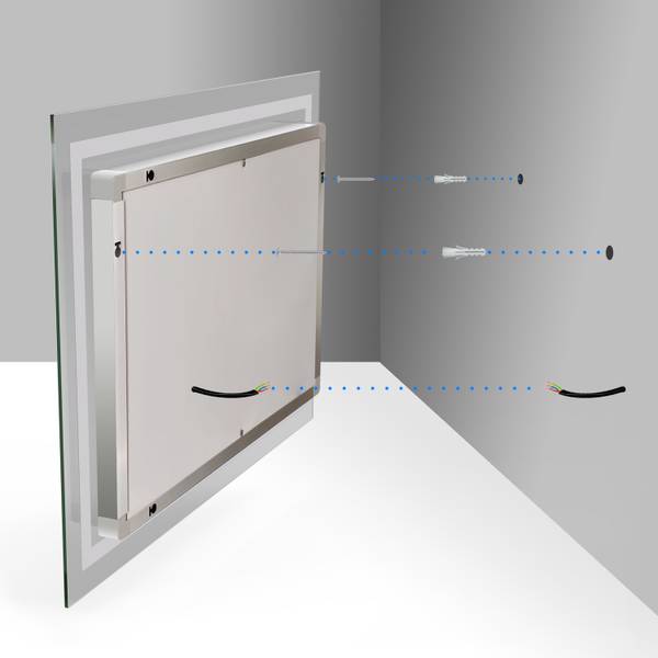 LED Spiegel Badspiegel JZ25X 80 x 60 cm