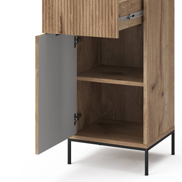 Badschrank Eliza 49513 Eiche Wotan Dekor - Eiche Sonoma Dekor