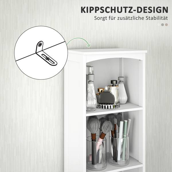 Hochschrank BB8069 Weiß - Massivholz - 24 x 170 x 34 cm