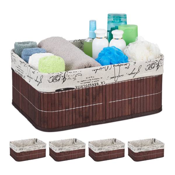 5 x Aufbewahrungskorb Bambus braun kaufen | home24