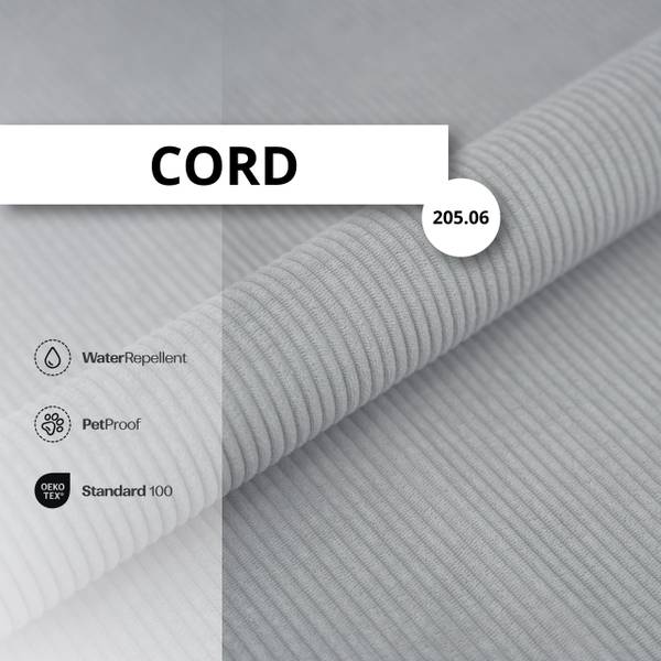Hundetreppe Cord Grau