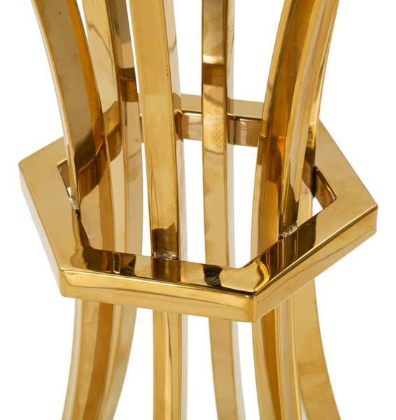 Beistelltisch Shanty Gold - Metall - 40 x 81 x 40 cm
