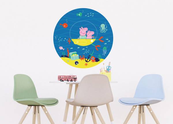 Selbstklebende Wandtattoo 601297 Vinyl - 70 x 70 x 70 cm